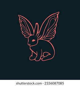 Character rabbit have a wings design best
