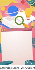 Character reading quietly vector concept operation hand drawn illustration
