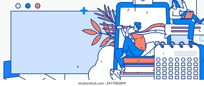 Character reading quietly vector concept operation hand drawn illustration
