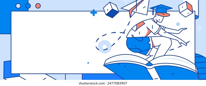 Character reading quietly vector concept operation hand drawn illustration
