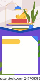 Character reading quietly vector concept operation hand drawn illustration
