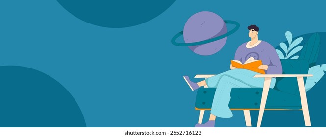 Zeichenlesen leise Vektorkonzept Operation handgezeichnete Illustration
