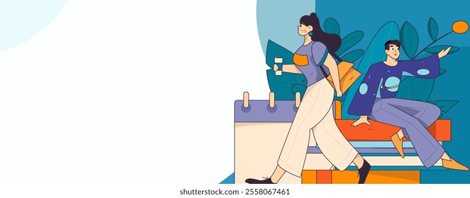 Character reading quietly vector concept operation hand drawn illustration
