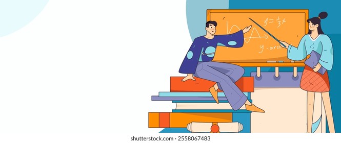 Character reading quietly vector concept operation hand drawn illustration
