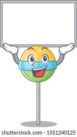 character round up board lollipop cartoon shape