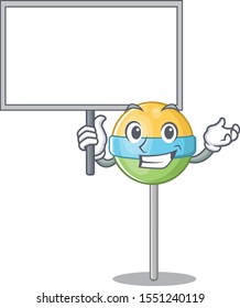 character round bring board lollipop cartoon shape