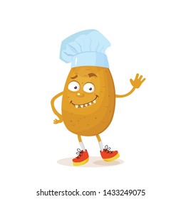 character round potato vector illustration