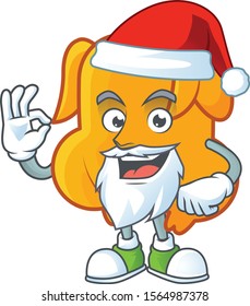 Character santa claus in the fried chicken cartoon