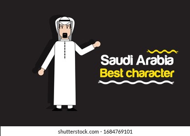 character of Saudi adult man