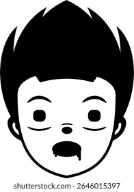 The character is scared to death. Giving a shocked expression to something extraordinary too.