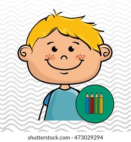character school student icon vector illustration design