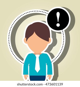 character secure protection vector illustration eps 10