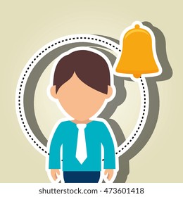 character secure protection vector illustration eps 10