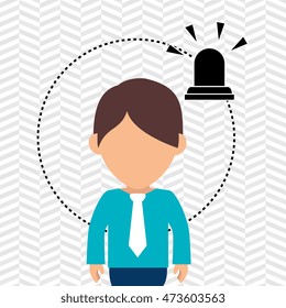 character secure protection vector illustration eps 10