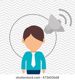 character secure protection vector illustration eps 10