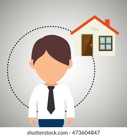character secure protection vector illustration eps 10