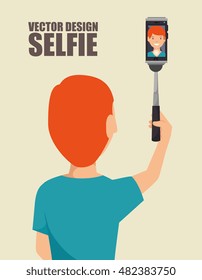 character selfie smartphone design