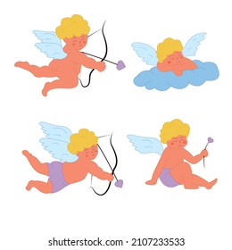 Character set cupid, angel blonde 