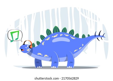 Character set of cute colored cartoon dinosaurs. Dinosaurs from jurassic period Predators and herbivores illustration collection