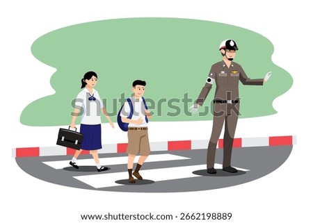 character set in modern style vector illustration