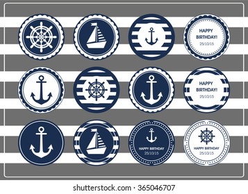 character set in a nautical theme