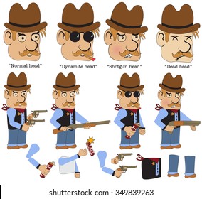 Character sheet for an old west on line game, sheriff