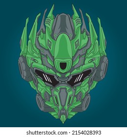 Character shogun warrios illustration, Perfect for design of t-shirts, stickers, merchandise, etc.