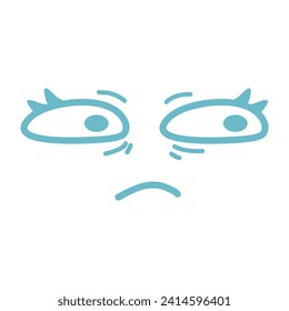 character showing emotions face icon
