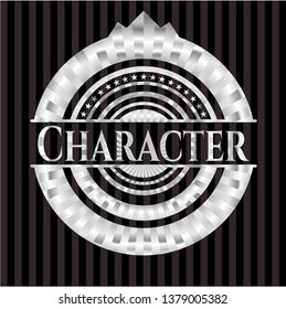 Character silver emblem or badge