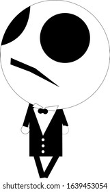 Character Simple and Cool Black White