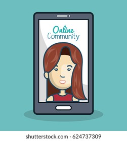 character and smartphone online community design isolated