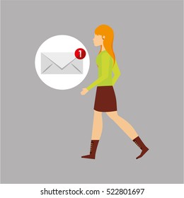 character sms media icon bubble speak vector illustration eps 10