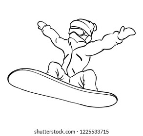 character snowboard athlete icon