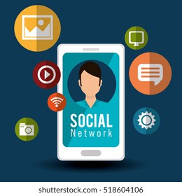 character social media cellphone icons