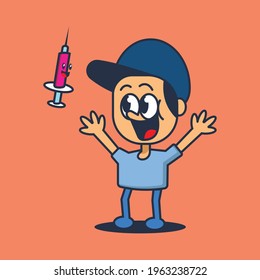 The character of someone who likes to see vaccine injections