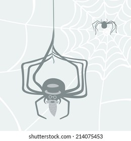 Character spider and cobweb