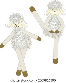 The character is a sporty sheep