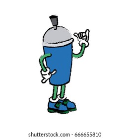 character spray paint graffiti creativity icon