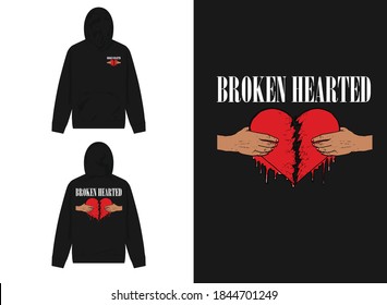 Character Street Wear Hoodie Design
Broken Hearted