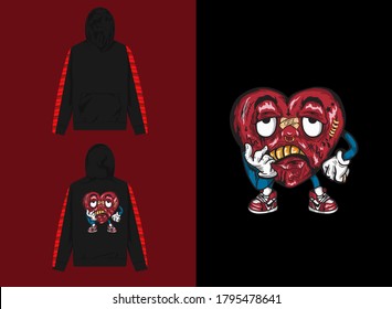 Character Streetwear Hoodie
Red Heart Design