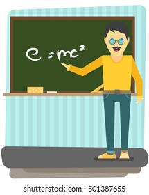 Character - teacher, education concept. Vector illustration, flat style