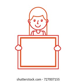 character teacher holding board class element