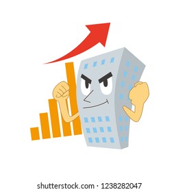 Character that imagined upward performance