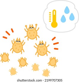 Character of the tick that breeds in a hot and humid environment