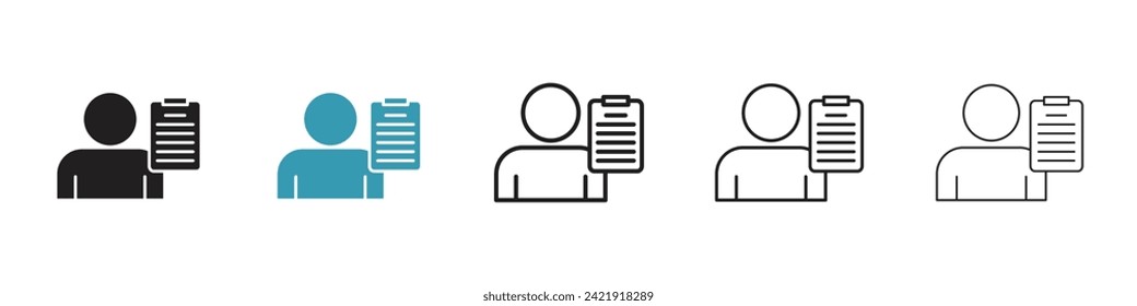 Character Trait Vector Icon Set. Personality Feature Vector Symbol for UI Design.