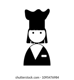 character in uniform. Vector illustration