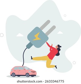 character uses an electric car to keep the planet clean. character life .