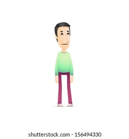 character in various poses for use in advertising, presentations, brochures, blogs, documents and forms, etc.
