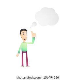 character in various poses for use in advertising, presentations, brochures, blogs, documents and forms, etc.