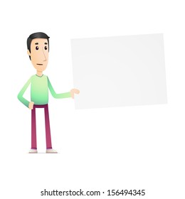 character in various poses for use in advertising, presentations, brochures, blogs, documents and forms, etc.